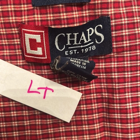 Red Plaid Chaps Button Up - Picture 6 of 6